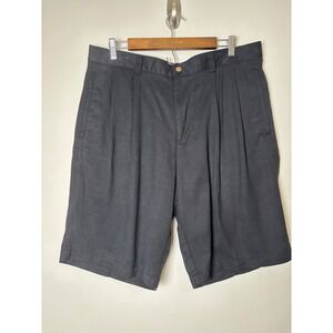 Pusser's Island Reserve Mens Silk Pleated Shorts 36 Coastal Resort Preppy Luxury